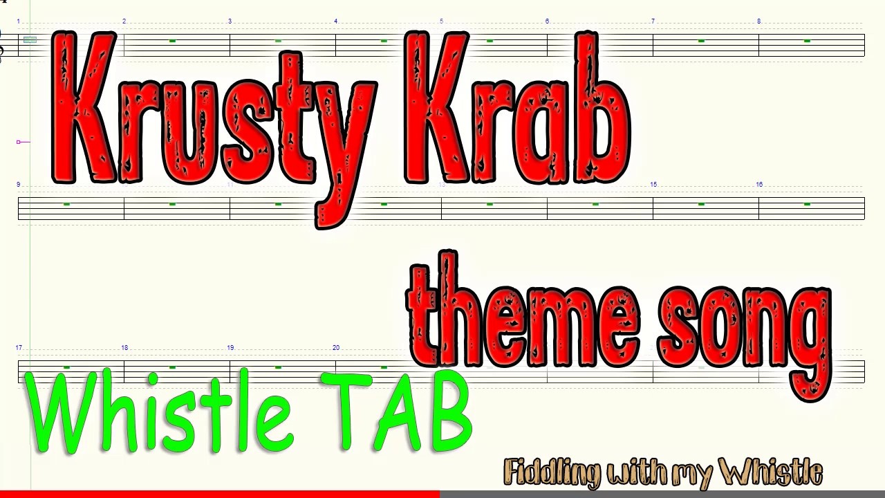 The Rake – Hornpipe – Krusty Krab – Tin Whistle – Play Along Tab Tutorial