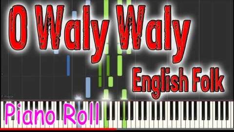 O Waly, Waly – English Folk – Piano Roll – Play Along Tutorial