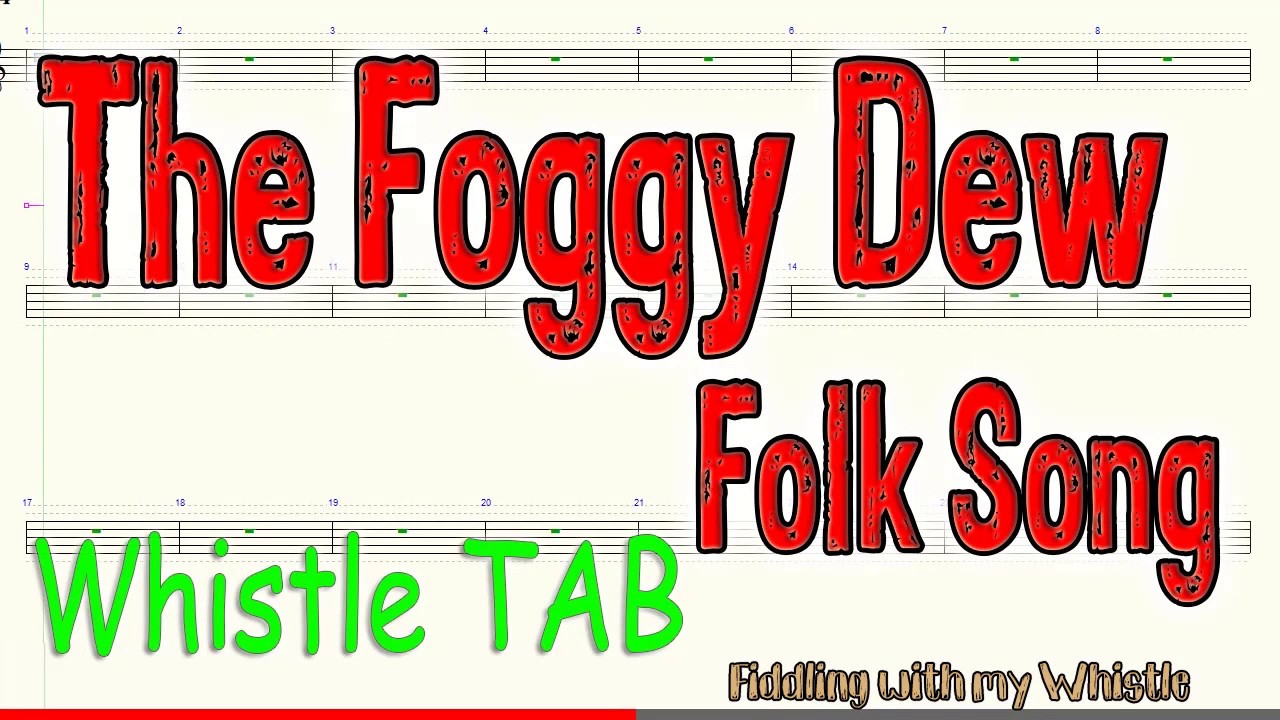 The Foggy Dew – Folk Song – Tin Whistle – Play Along Tab Tutorial