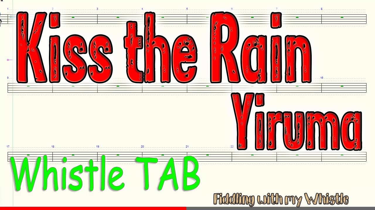 Kiss the Rain – Yiruma – Tin Whistle – Play Along Tab Tutorial