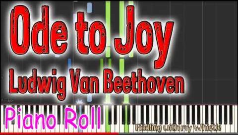 Ode to Joy – Ludwig Van Beethoven – Piano Roll – Play Along Tutorial