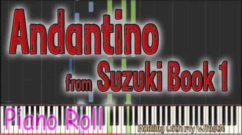 Andantino   Suzuki Book 1   Play Along Piano Accompaniment Tutorial