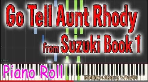 Go Tell Aunt Rhody - Suzuki Book - Play Along Piano ...