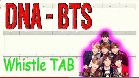 DNA – BTS – Tin Whistle – Play Along Tab Tutorial