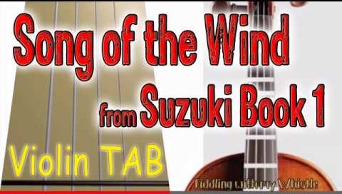 Song of the Wind – Folk – Suzuki Book – Violin – Play Along Tab Tutorial
