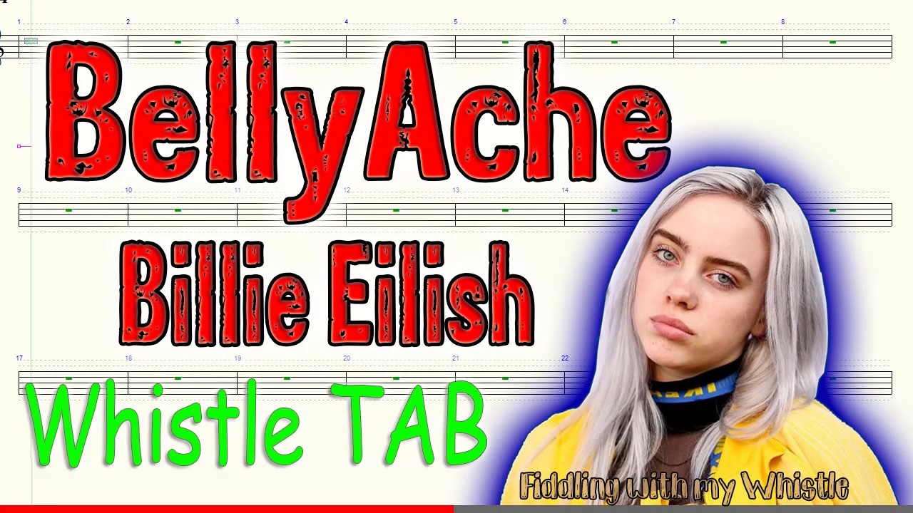 BellyAche – Billie Eilish – Tin Whistle – Play Along Tab Tutorial