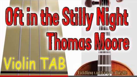 Oft in the Stilly Night – Thomas Moore – Folk Song – Violin – Play Along Tab Tutorial