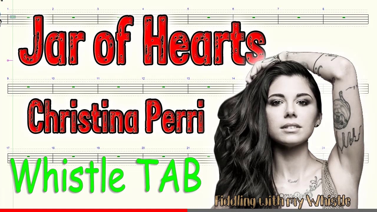Jar of Hearts – Christina Perri – Tin Whistle – Play Along Tab Tutorial