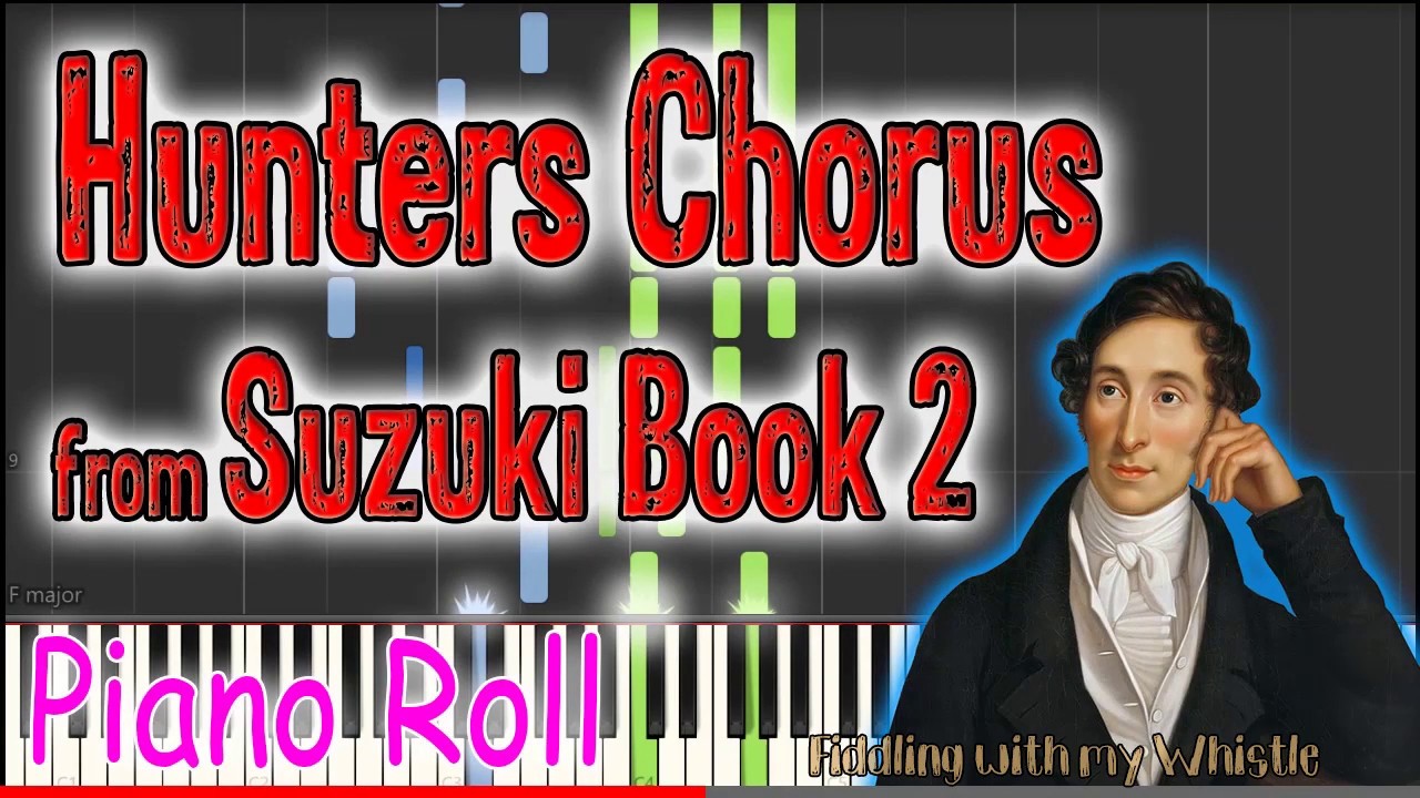 Hunters Chorus – C M v. Weber – Suzuki Book 2 – Play Along Piano Accompaniment Tutorial