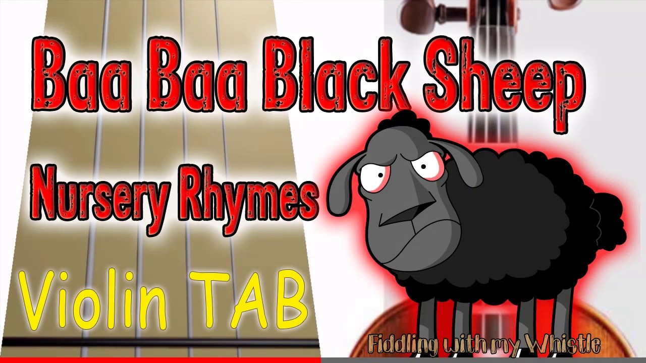 Baa Baa Black Sheep – Nursery Rhymes – Plus Variations – Violin – Play Along Tab Tutorial
