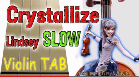Crystallize – Lindsey Stirling – Slow – Violin – Play Along Tab Tutorial