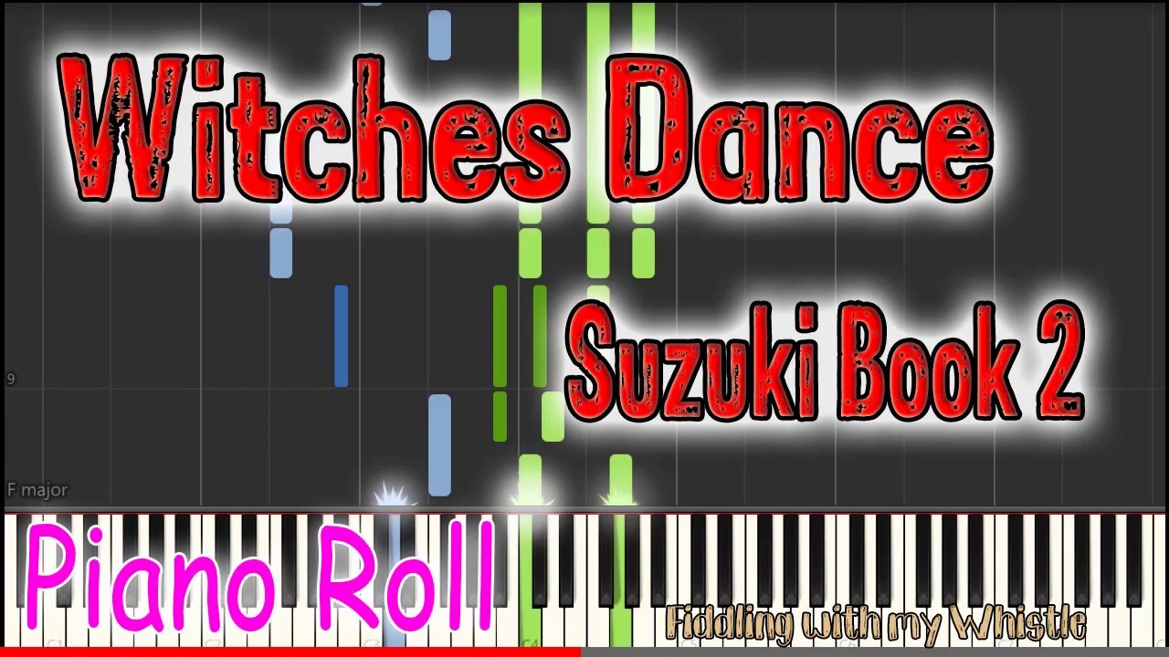 Witches Dance – N Paganin – Susuki Book 2 – Play Along Piano Accompaniment Tutorial