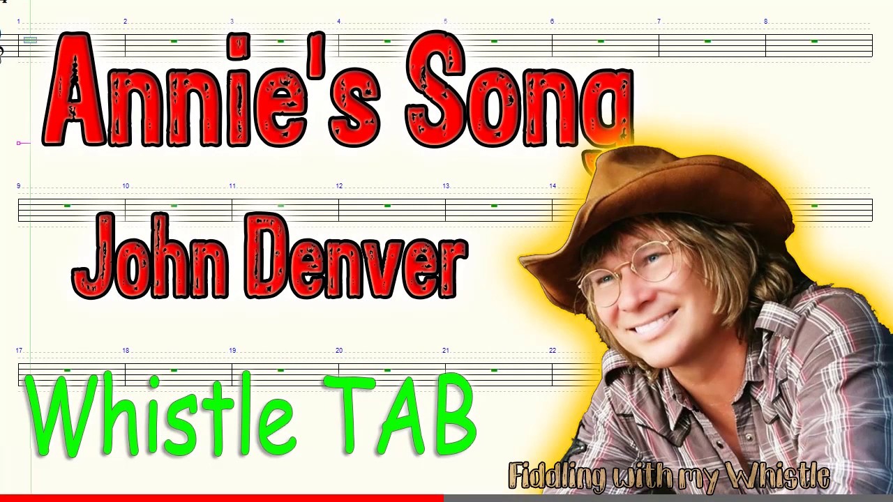 Annie’s Song – John Denver – Tin Whistle – Play Along Tab Tutorial