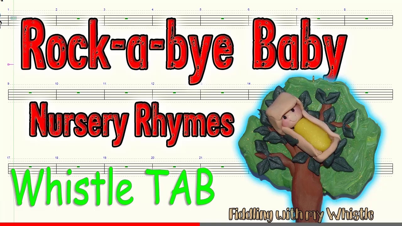 Rock-a-bye Baby – Nursery Rhymes – Tin Whistle – Play Along Tab Tutorial
