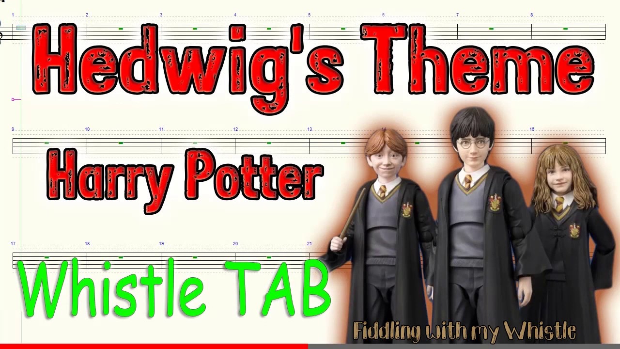 Hedwig’s Theme – Harry Potter – Tin Whistle – Play Along Tab Tutorial