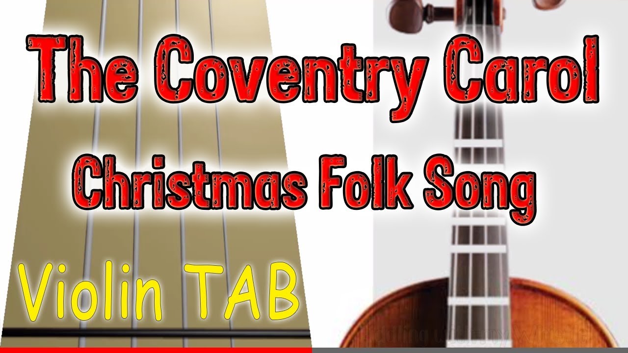 The Coventry Carol – Christmas Folk Song – Violin – Play Along Tab Tutorial
