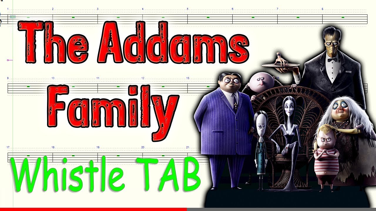 The Addams Family Theme – Halloween – Tin Whistle – Play Along Tab Tutorial