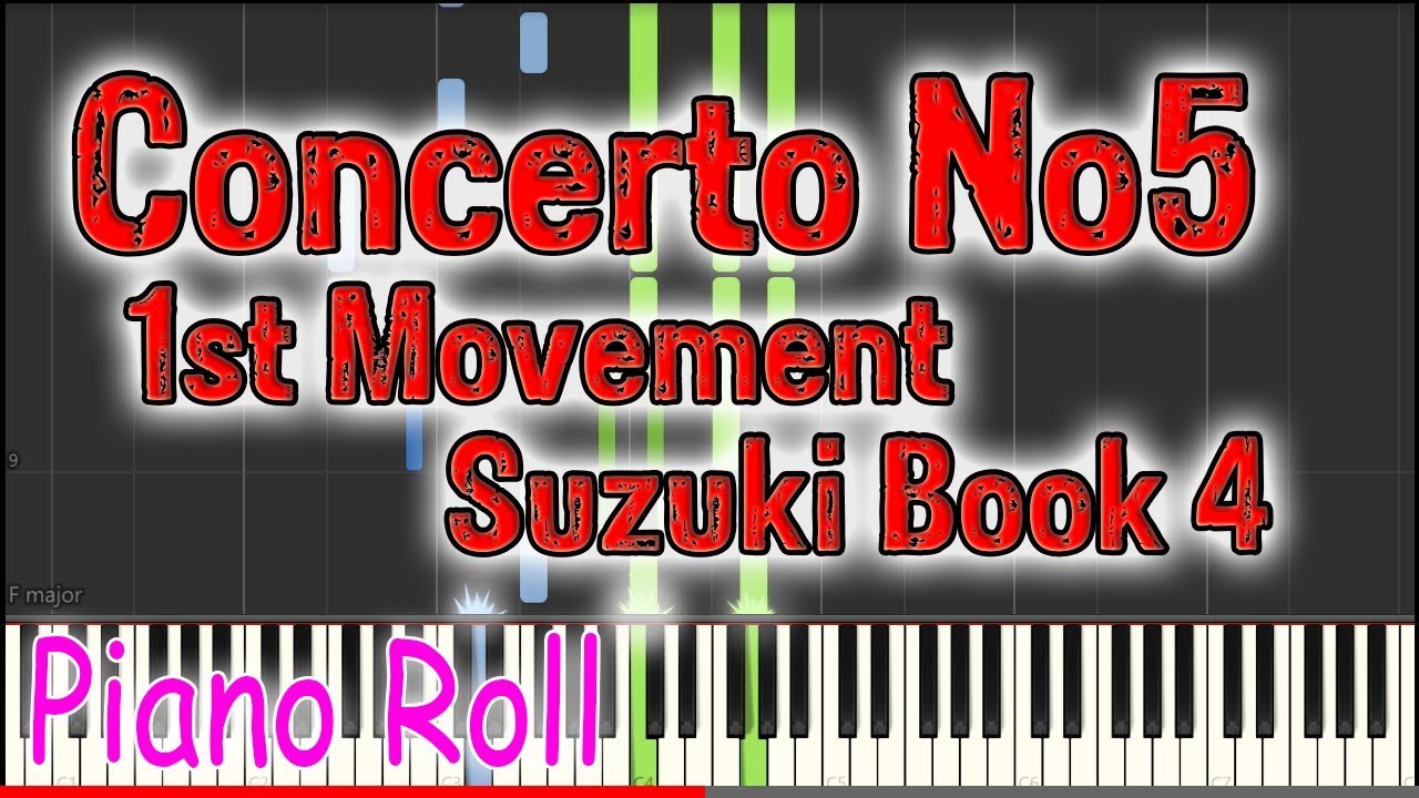 Concerto No5 – 1st Movement – F Seitz – Suzuki Book 4 – Play Along Piano Accompaniment Tutorial