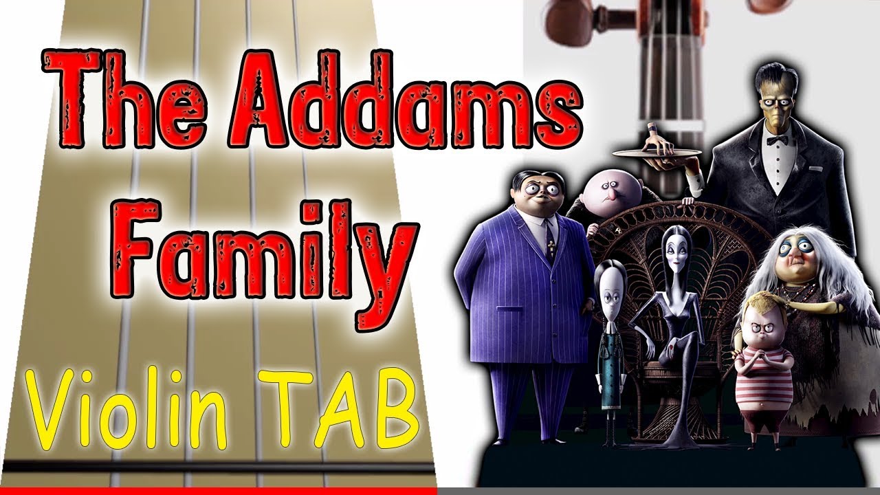 The Addams Family Theme – Halloween – Violin – Play Along Tab Tutorial