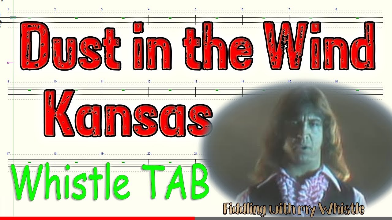 Dust in the Wind – Kansas – Tin Whistle – Play Along Tab Tutorial