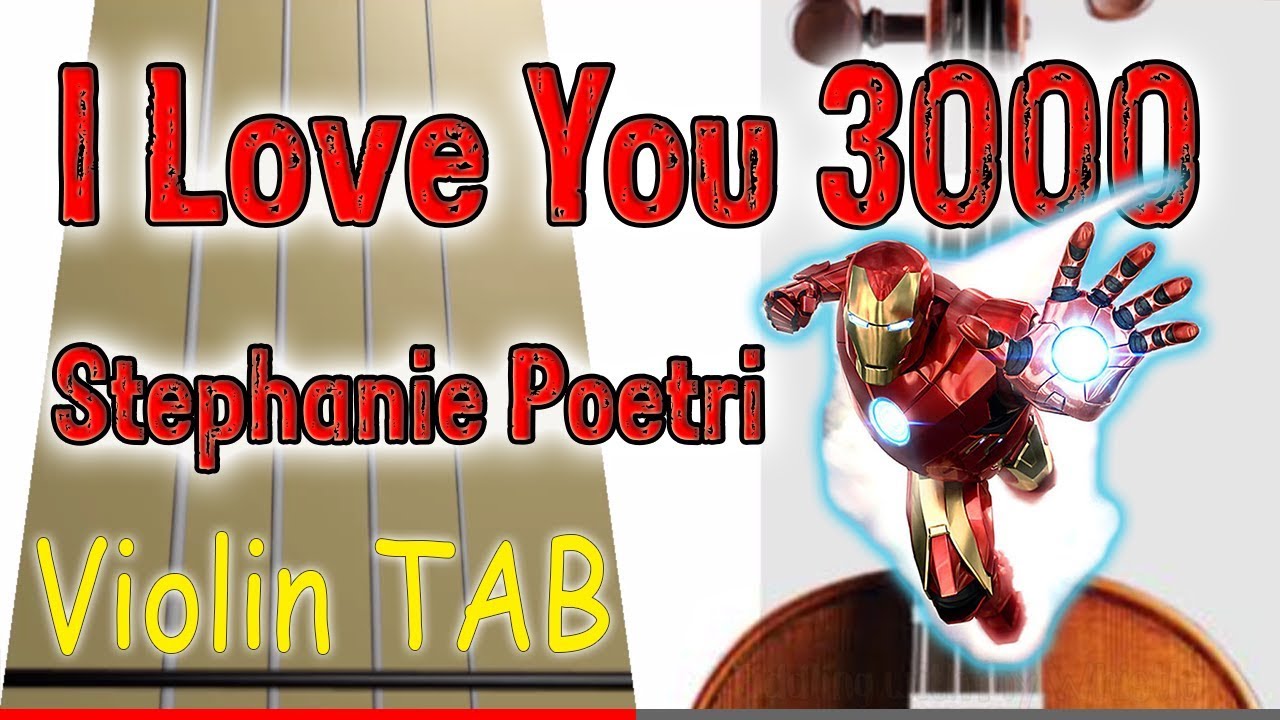 I Love You 3000 – Stephanie Poetri – Violin – Play Along Tab Tutorial