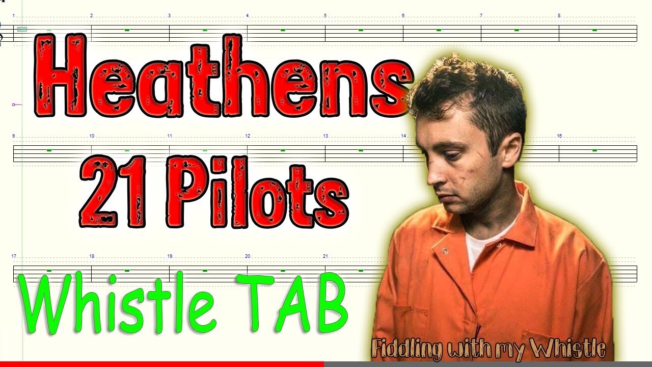 Heathens – 21 Pilots – Tin Whistle – Play Along Tab Tutorial