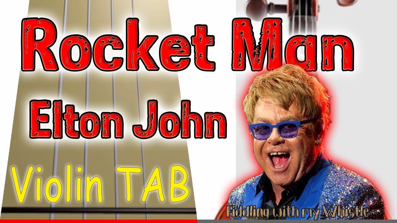 Rocket Man (40K Subscribers) – Elton John – Violin – Play Along Tab Tutorial