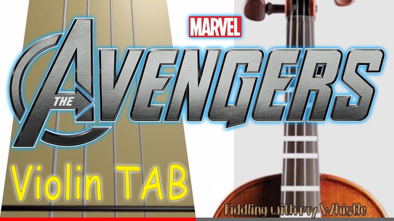 The Avengers – Main Theme – Violin – Play Along Tab Tutorial