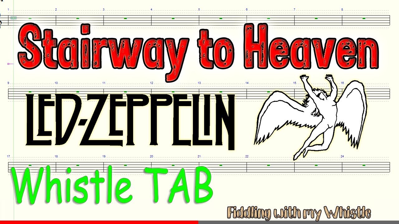Stairway to Heaven – Led Zeppelin – Tin Whistle – Play Along Tab Tutorial