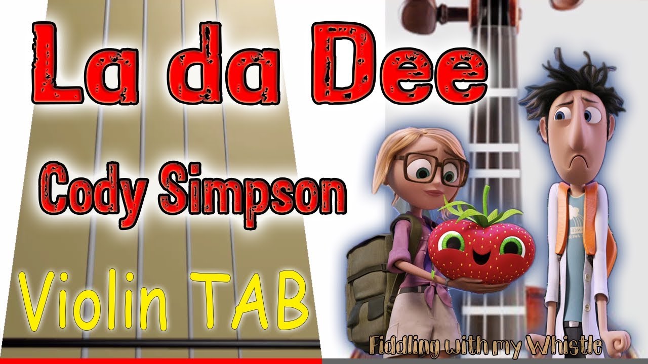 La da dee – Cody Simpson – Voilin – Play Along Tab Tutorial