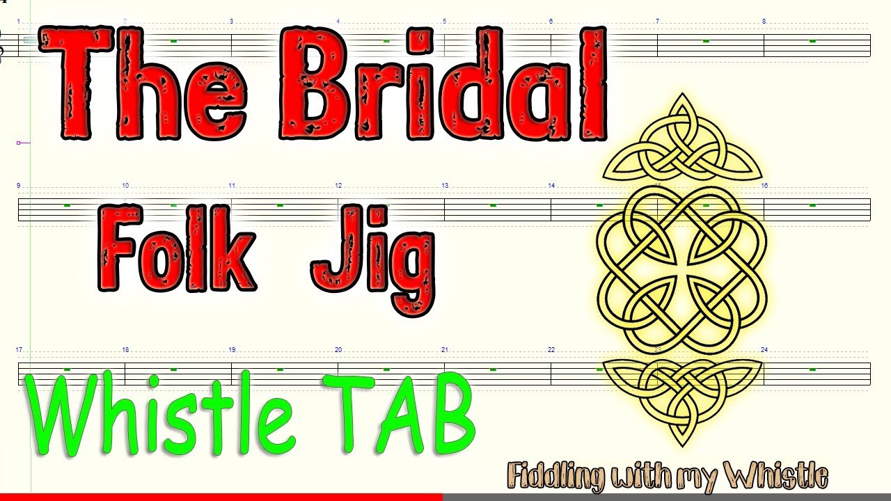The Bridal – Folk Jig – Tin Whistle – Play Along Tab Tutorial