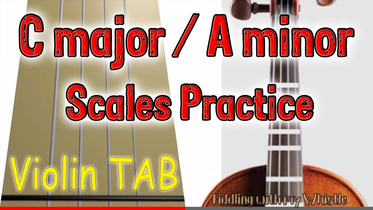 C major / A minor – Scales Practice – Violin – Play Along Tab Tutorial