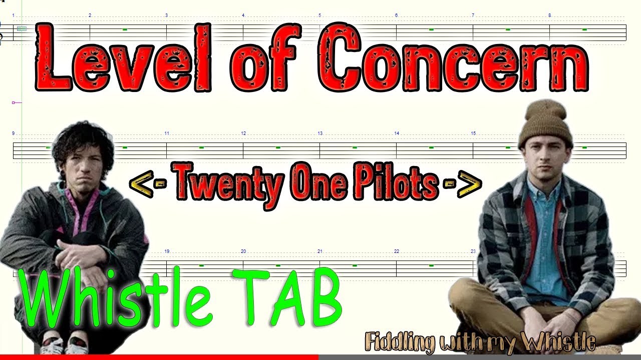 Level of Concern – Twenty One Pilots – Tin Whistle – Play Along Tab Tutorial