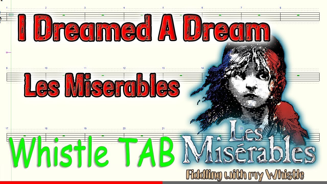 I Dreamed A Dream – Les Miserables – Tin Whistle – Play Along Tab Tutorial