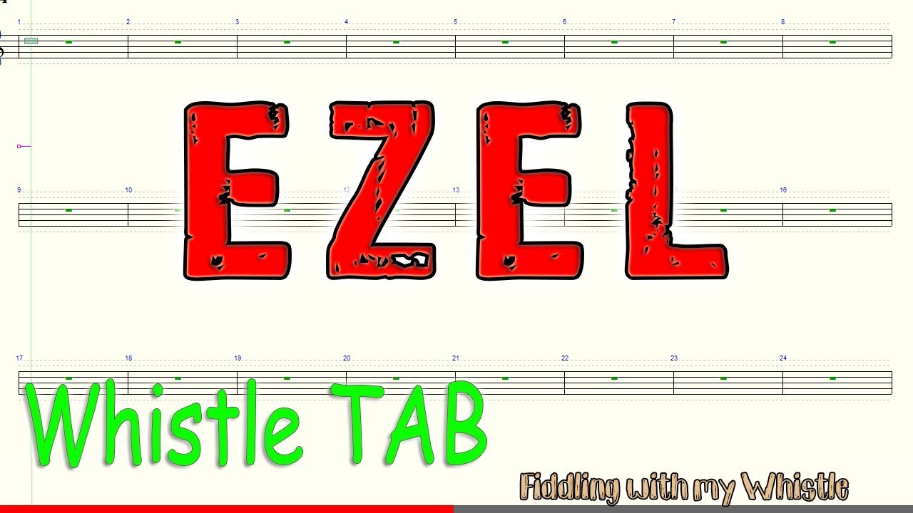Ezel – Eysan Unutamiyorum – Tin Whistle – Play Along Tab Tutorial