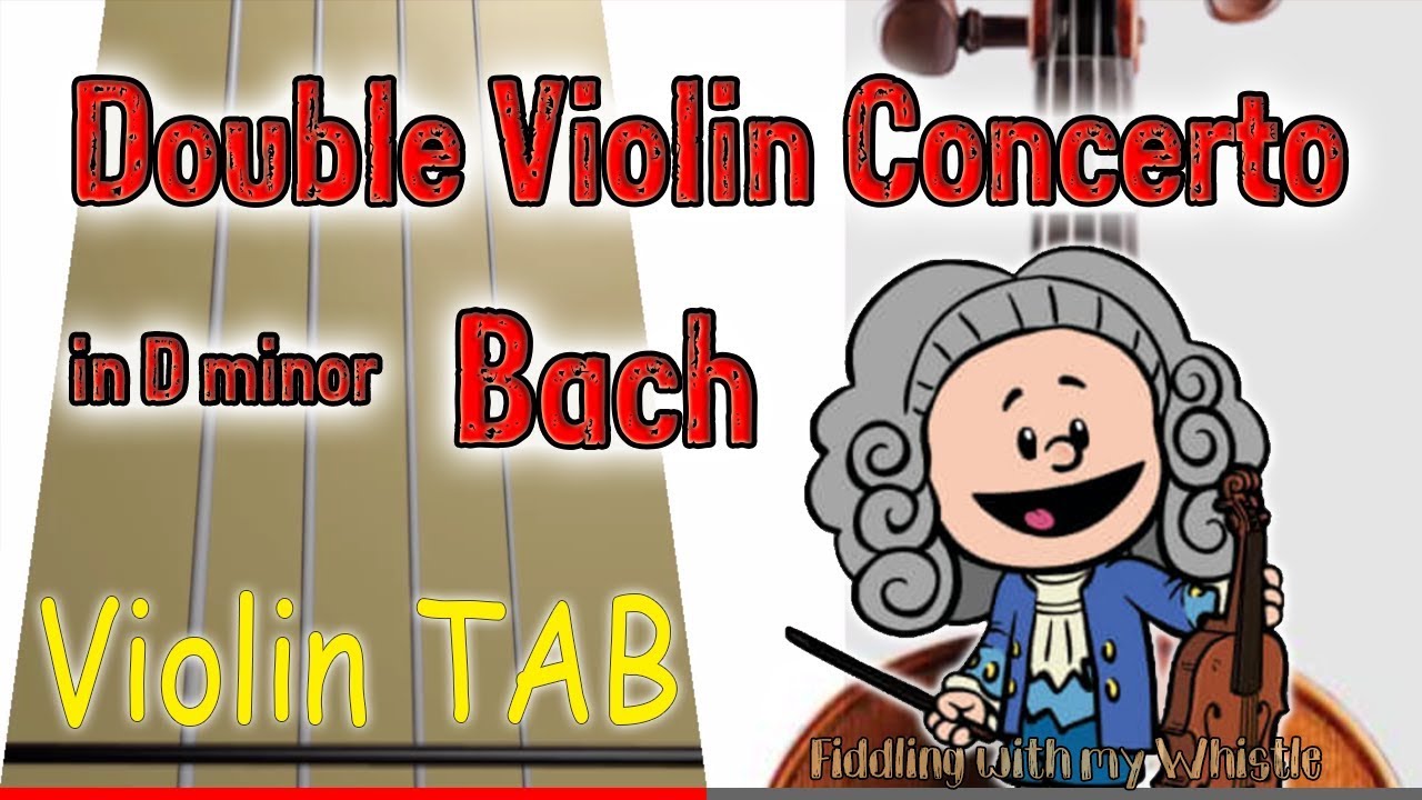 Double Violin Concerto in D minor – Bach – Play Along Tab Tutorial
