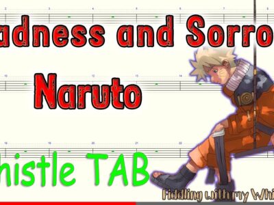 Sadness and Sorrow – Naruto OST – Tin Whistle – Play Along Tab Tutorial